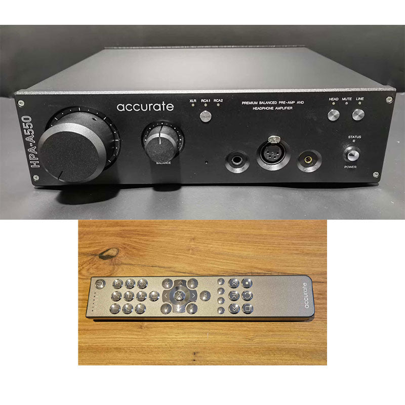 HPA-A550 Fully Balanced Headphone Amplifier 2x25VA Transformer for TALEMA Preamplifier with Remote Control 115V/230V