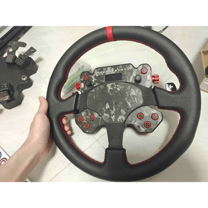 Simplayer Steering Wheel Kit with 13&quot; Steering Wheel Rim + Quick Release + QUFEI H1 Pro Sim Racing Hub