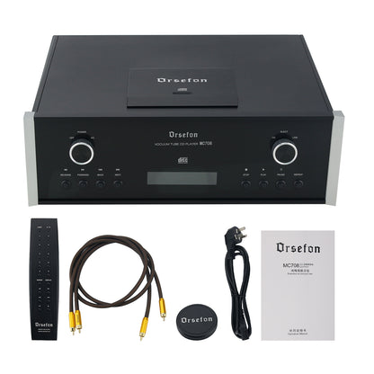ORSEFON-MC708 220V Audio CD Player Enthusiasts Electronic Tube High Fidelity Lossless Dual Decoding Player