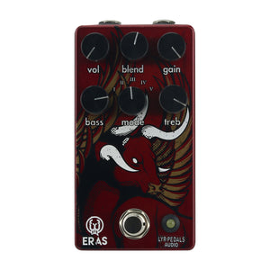 Eras Five High Gain Distortion 5-Mode Electric Guitar Effects Pedal with Blend Knob (LYR Logo)
