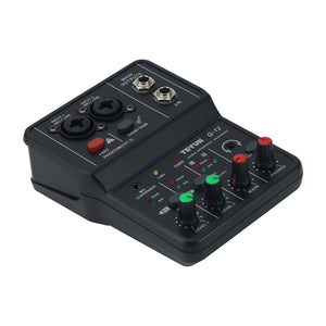 TEYUN Q-12 Professional Computer Recording Sound Card 16Bit 48KHz Audio Interface USB Drive-Free