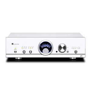 MUZISHARE R90 Electronic Tube Preamplifier HiFi Power Amplifier with VU Meter Support Frequency Adjustment