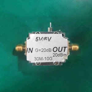 0.01-10G Low Noise Amplifier LNA Broadband RF Amplifier with Good Flatness P1dB ≥20dBm &amp; 20dB Gain