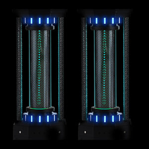 2PCS LED Retro Music Rhythm Light RGB Lamp Beads Tritium Tower Atmosphere Lamp Type-C Charging