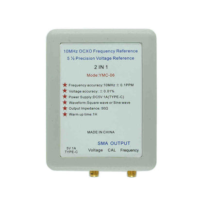 YMC-06 2-in-1 10MHz OCXO Frequency Reference &amp; 5 ½ Precision Voltage Reference (Square Wave)