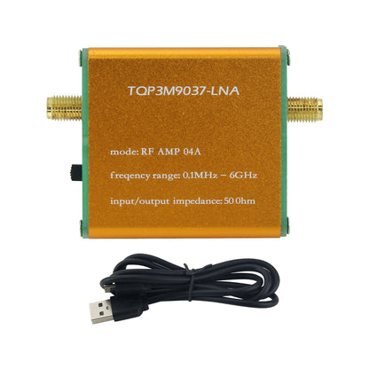 RF AMP 04A 0.1MHz-6GHz Low Noise Amplifier TQP3M9037-LNA RF Amplifier Module (with Battery)