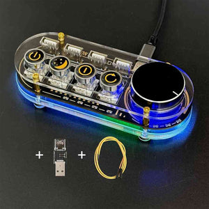 4-Port USB Hub w/ USB2.0 Ports + 4-Key Keyboard + 1 Volume Knob (Power on/off &amp; Dedicated Keycaps)