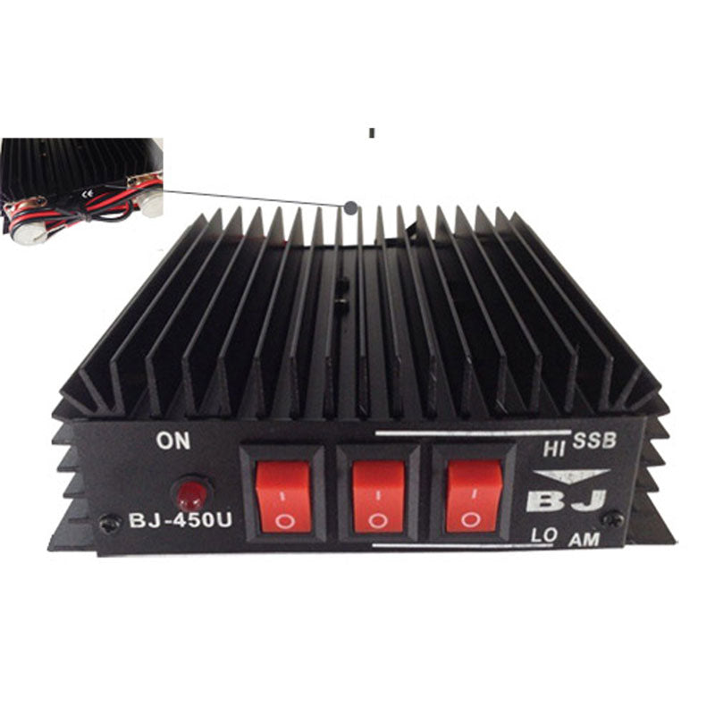 HamGeek BJ-450U Metal Anti-interference UHF Power Amplifier FM 430-440MHz for Handheld Walkie Talkie