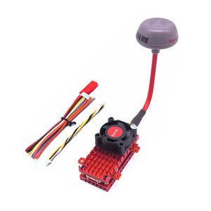2W 5.8GHz FPV VTX Video Transmitter (Red) w/ Built-in Microphone + Original Antenna for Fat Shark
