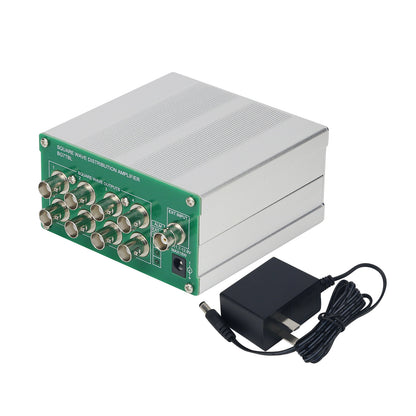 BNC Port 0-5Vpp Frequency Divider Square Wave Distributor Amplifier with 8 Channel Output