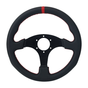Simplayer Steering Wheel Kit with 13&quot; Steering Wheel Rim + Quick Release + QUFEI H1-K Sim Racing Hub