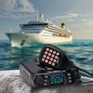 QYT-780 Plus 70W U-band 400-480MHz Vehicle Radio Transceiver 50KM with Mounting Bracket + 5M Cable + Antenna