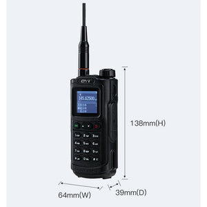 QYT KT-9R High Power Walkie Talkie Automatic Frequency Matching Type-C Handheld Radio AM Receiving with Programming Cable