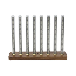 8W30 Professional Walnut Wooden Spectrum Display Light RGB LED Pseudo Glow Tube Music Rhythm Light