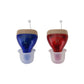 C220 Red Blue Invisible Hearing Aids Portable In Ear Canal Hearing Aids Supports Magnetic Charging
