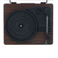 3-Speed Turntable Bluetooth Vinyl Record Player LP Record Player with Speakers and Dust-Proof Cover