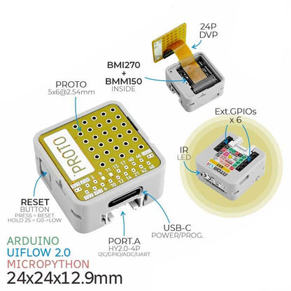 M5Stack AtomS3R Ext Programmable Controller with Universal Expansion Board 8MB Flash and 8MB PSRAM