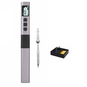 PTS201 Portable Electronic Soldering Iron PD100 Mini Intelligent Soldering Station with i-type Soldering Iron Tip