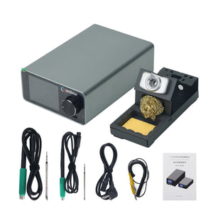 GEEBOON TC22 240W Soldering Station Kit with T245 T210 Handles + C245 C210 Soldering Iron Tips