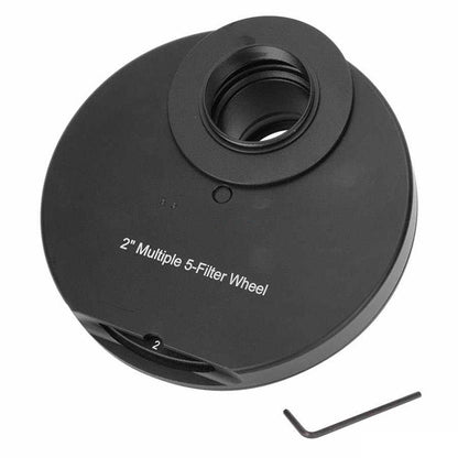 2&quot; Multiple 5-Filter Wheel Metal Manual Filter Wheel for CCD Monochrome Cooled Cameras &amp; Telescopes