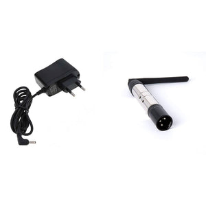 2.4G Wireless DMX512 Transmitter w/ 3-pin Male Port (1TX + EU Power Adapter) for Speed &amp; PAR Lights