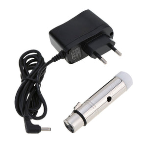 DMX512 2.4G Wireless DMX Receiver with 3-pin Female Port + EU Power Adapter for Speed and PAR Lights