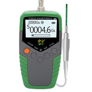 TD8620 Level 2 (±2% Accuracy) Tesla Meter Gauss Meter Magnetic Field Detector with 0-2400mT Range