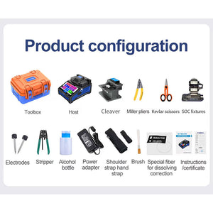 JW4107Pro 6 Motors Auto Focus Fiber Fusion Splicer with 5-inch Touch Screen for SMF MMF DSF NZDSF Fiber