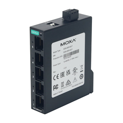 MOXA EDS-2005-ELP 5 Port Ethernet Switch Entry-Level Unmanaged Ethernet Switch with Plastic Housing
