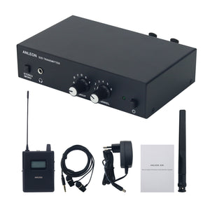 ANLEON S2D 560-596MHz Stereo Digital In-Ear Wireless Monitor System RF Transmitter and Receiver Kit