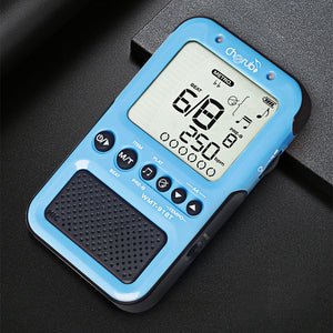 Cherub WMT-918T 3-in-1 Rechargeable Tuner Metronome (Blue) w/ Foldable Stand for Stereo Headphones