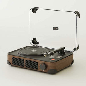 Wood-color Syitren T400 Vinyl Record Player Portable Bluetooth5.0 Speaker Retro Phonograph Support 7/10/12 Inches Record