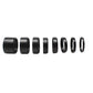 8PCS 3/5/7/10/12/15/20/30MM Focal Length Extension Ring Kit M48x0.75mm Astronomical Telescope Accessory