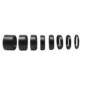 8PCS 3/5/7/10/12/15/20/30MM Focal Length Extension Ring Kit M48x0.75mm Astronomical Telescope Accessory