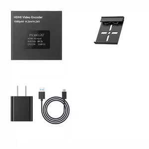 MiniENC1 HDMI-compatible Encoder + DIN Adapter Buckle Portable Streaming HD 1080P60 H.264/H.265 Video Encoder Acquisition