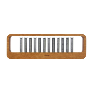 D'ESIGN 12BITS RGB Music Spectrum Display Pseudo Glow Tube Rhythm Light Punk Gift with Beech Shell