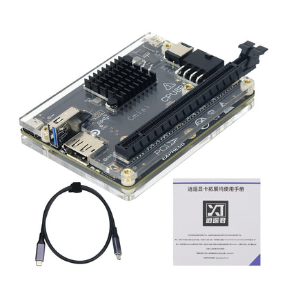 Cmini High Speed GPU Expansion Dock JHL7440 High Power Graphics Card Expansion Dock Type-C Charging with 60cm Thunderbolt4 Cable