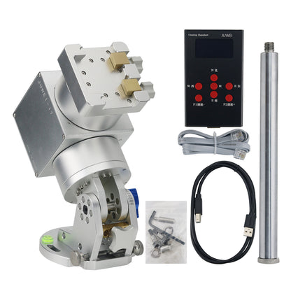 JUWEI-17 Harmonic Equatorial Mount (Silver with Narrow Dovetail Groove) + Wired Hand Controller