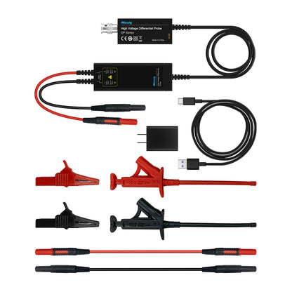Micsig DP1500 High Voltage Differential Probe with 100MHz Bandwidth 150V (50X) &amp; 1500V (500X)