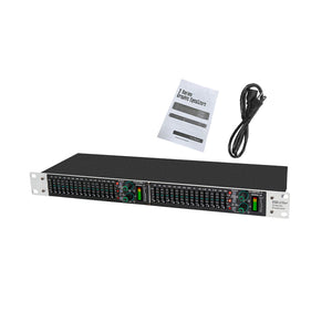 EQX-215+ 20Hz-20KHz 15 Band Equalizer Dual-Channel Graphic Equalizer with XLR and 6.35mm Jacks