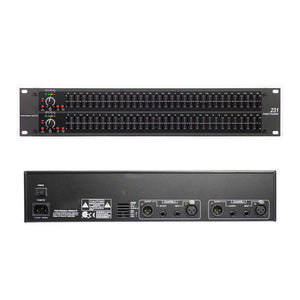 TZT-231 10Hz-50KHz 15W 31 Band Equalizer Professional Graphic Equalizer (with Black Panel) for Stage