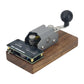 Black Walnut Base Version Automatic/Manual Morse Code Telegraph Key Mini CW Key for Learning and Training