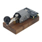 Black Walnut Base Version Automatic/Manual Morse Code Telegraph Key Mini CW Key for Learning and Training