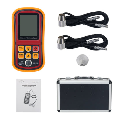 GM130 1.0-300mm Film Coating Ultrasonic Thickness Gauge Ultrasonic Thickness Meter with Backlit LCD