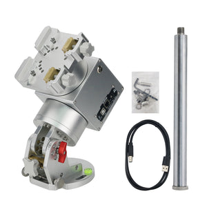 JUWEI-17 Silvery Harmonic Equatorial Mount with Wide Dovetail Groove for Astronomical Telescope Compatible with Theodolite Mode