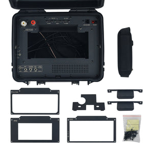 Black Plastic Waterproof Radio Box for XIEGU X6100/Elecraft KX2 and for ICOM IC-705 Four in One Radio Box