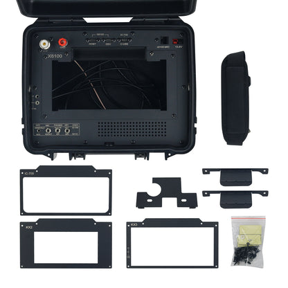 Black Plastic Waterproof Radio Box for XIEGU X6100/Elecraft KX2 and for ICOM IC-705 Four in One Radio Box