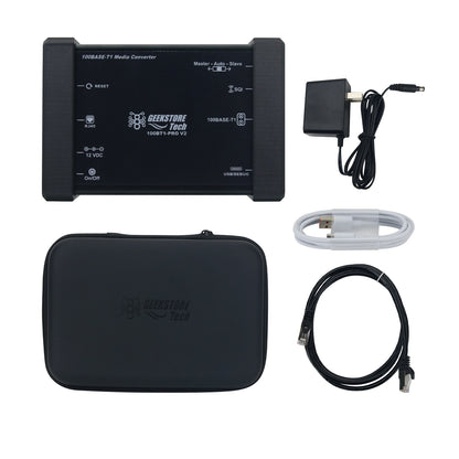 100BT1-PRO2 100Mbps Vehicle Ethernet Converter to RJ45 Standard Ethernet Media Converter with HMTD Interface