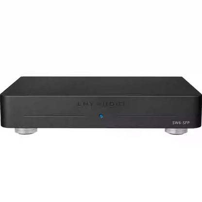 LHY Audio SW6-SFP 6-Port Hifi Switch Audio Ethernet Switch LPS OCXO Gigabit Switch for Audio (Black)