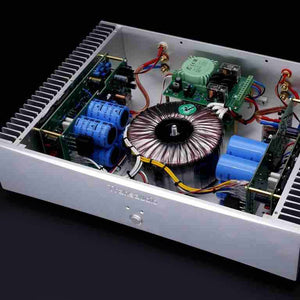 Transaudio G5 120W x 2 Power Amplifier (110V BC Capacitor Version Silver) w/ Circuit for Goldmund 29